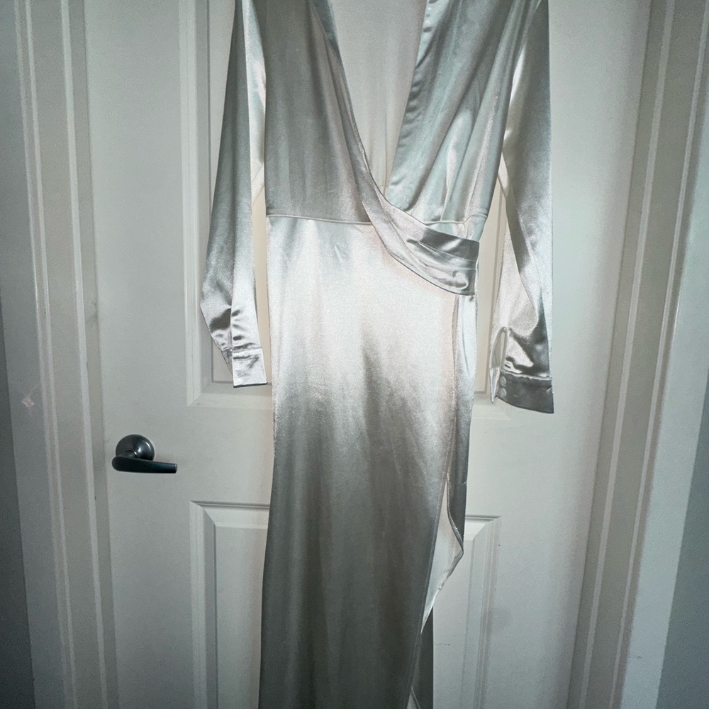 Elegant White Wrap Dress